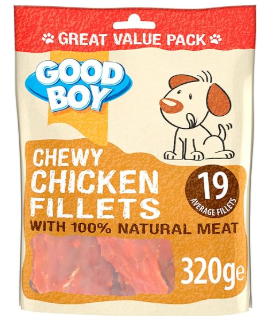 Good Boy Chewy Chicken Fillets - 320g
