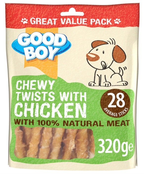 Good Boy Chewy Twists With Chicken - 320g