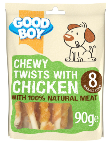 Good Boy Chewy Twists with Chicken - 90g
